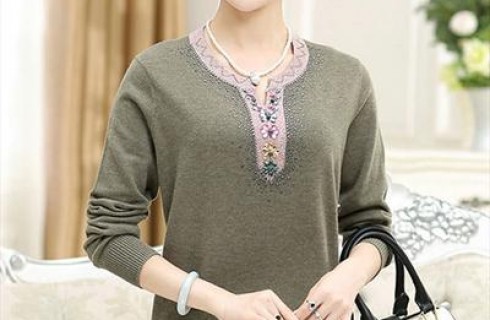 Áo len trung niên dài tay  hàn quốc cực ấm áp và sang trọng